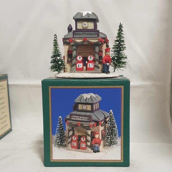 Crystal Falls Village Christmas Village Set 1994 In Original Boxes - Picture 3 of 7